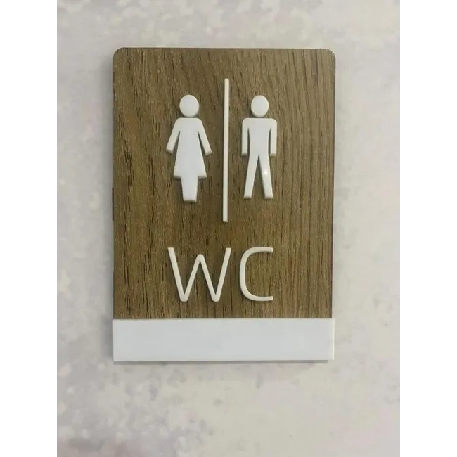 Klasik Mdf Serisi Wc Yönlendirme Tabelası kMSWC14