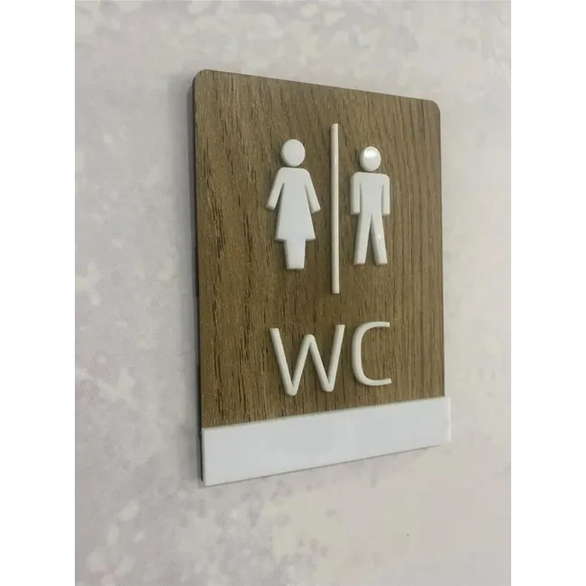 Klasik Mdf Serisi Wc Yönlendirme Tabelası kMSWC14