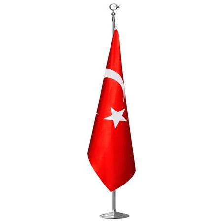 Türk Makam Bayrağı Takımı (krom)