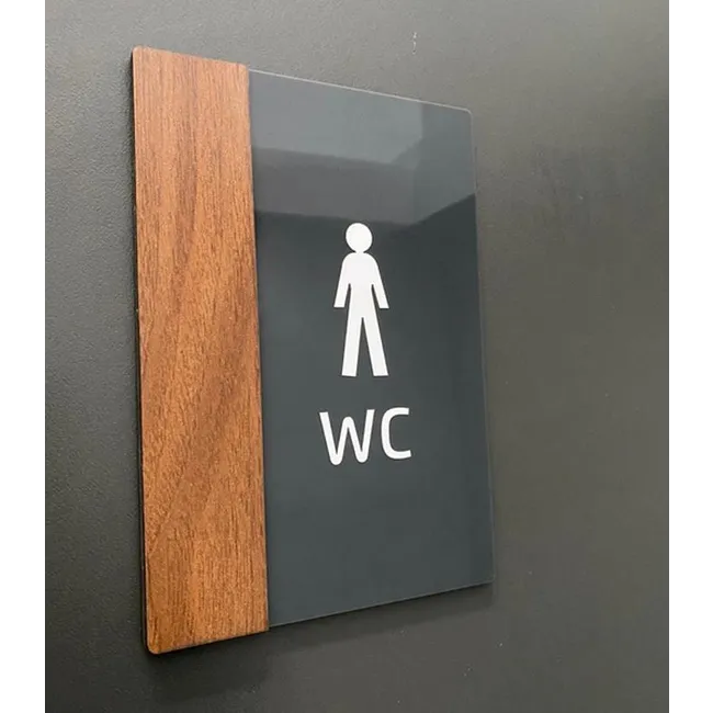 Wooden Serisi Wc Yönlendirme Levha Seti SM-WCNEW