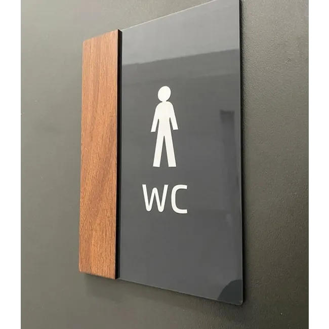 Wooden Serisi Wc Yönlendirme Levha Seti SM-WCNEW