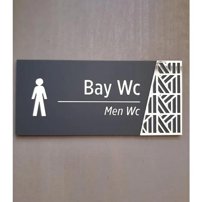 Soft Serisi Bay Wc Yönlendirme Kapı Isimliği