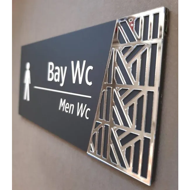 Soft Serisi Bay Wc Yönlendirme Kapı Isimliği
