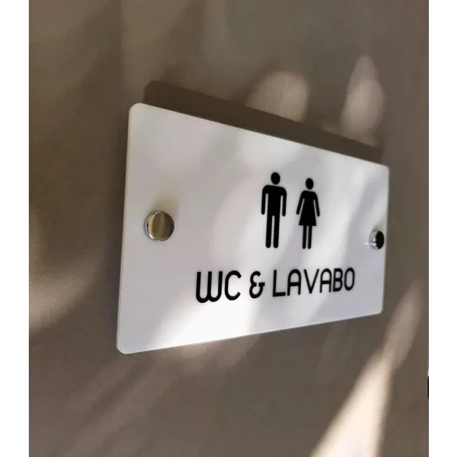 White Pearl Serisi Wc Yönlendirme Tabelası