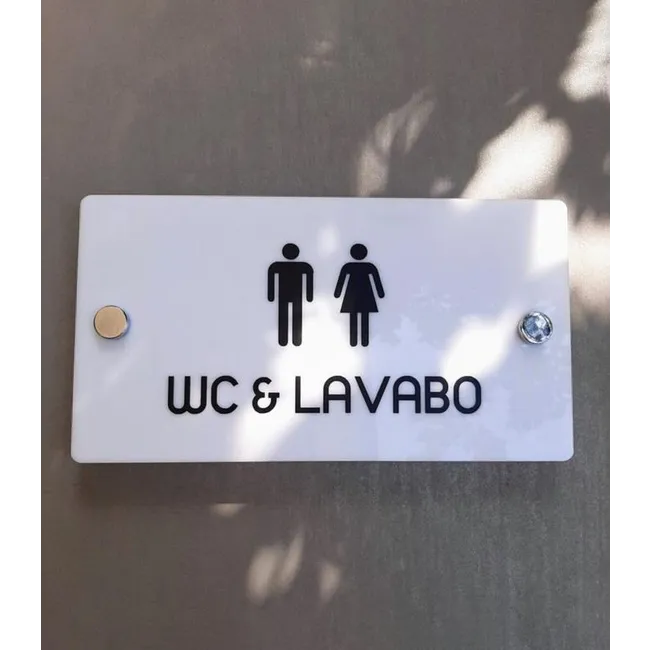 White Pearl Serisi Wc Yönlendirme Tabelası